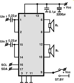 TDA1551Q BTL electronics circuit